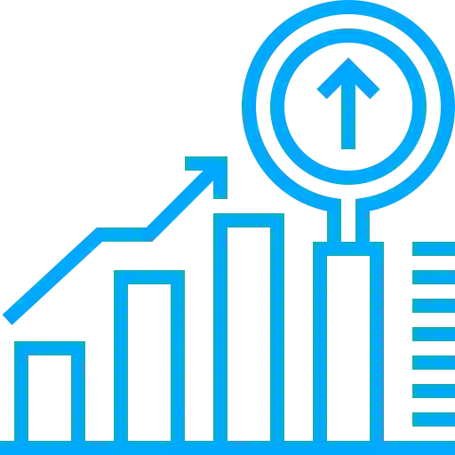 A bar graph showing SEO performance growth from the best digital marketing company in Malappuram
